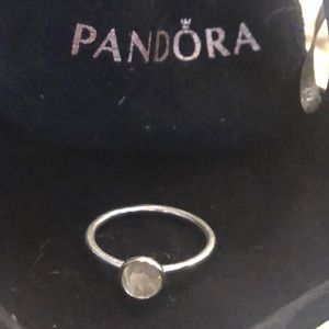 Like new pandora APRIL birthstone ring size 56